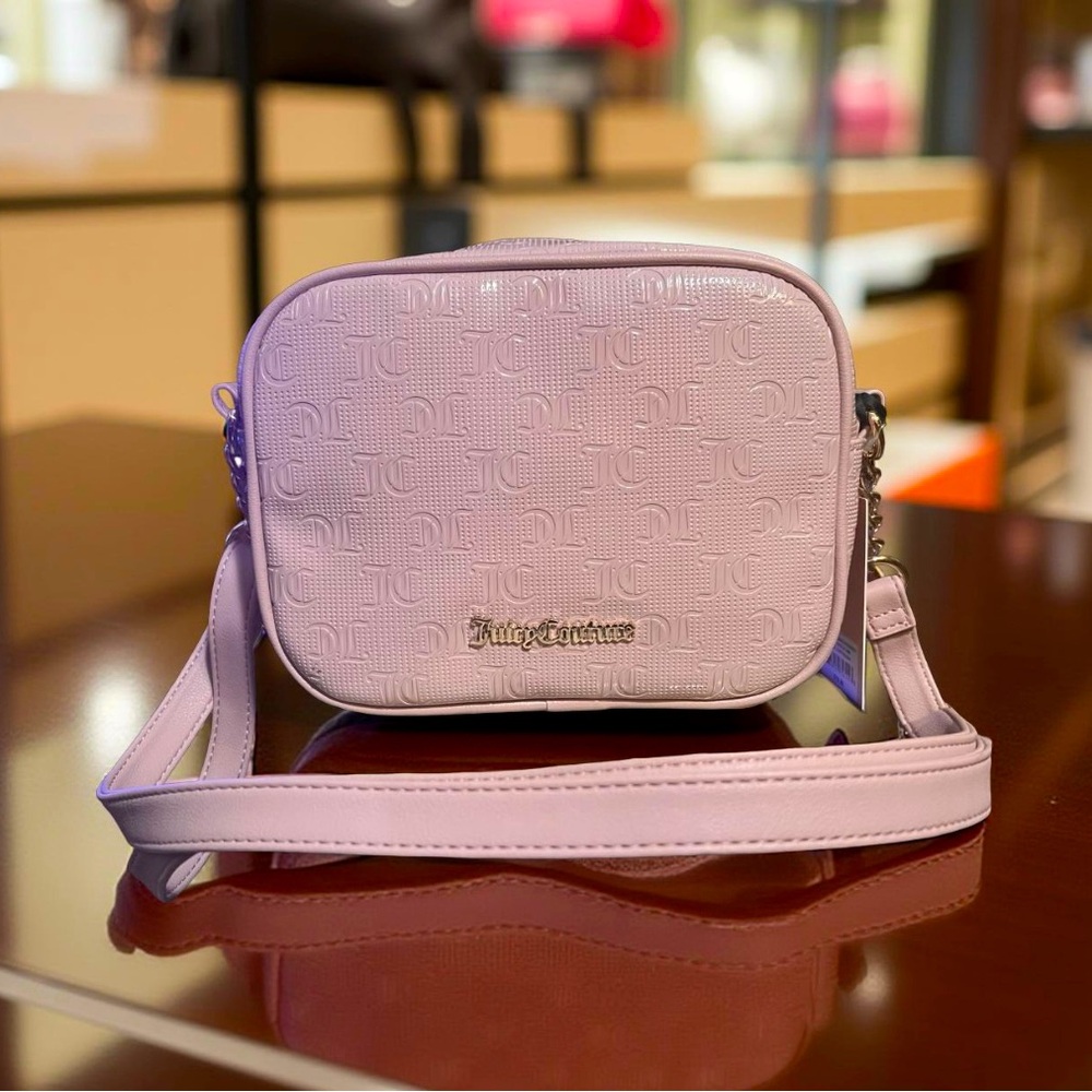 Juicy Couture Los Angeles NWT Beautiful Mauve Camera Crossbody Bag Purse (P078) - Picture 8 of 8